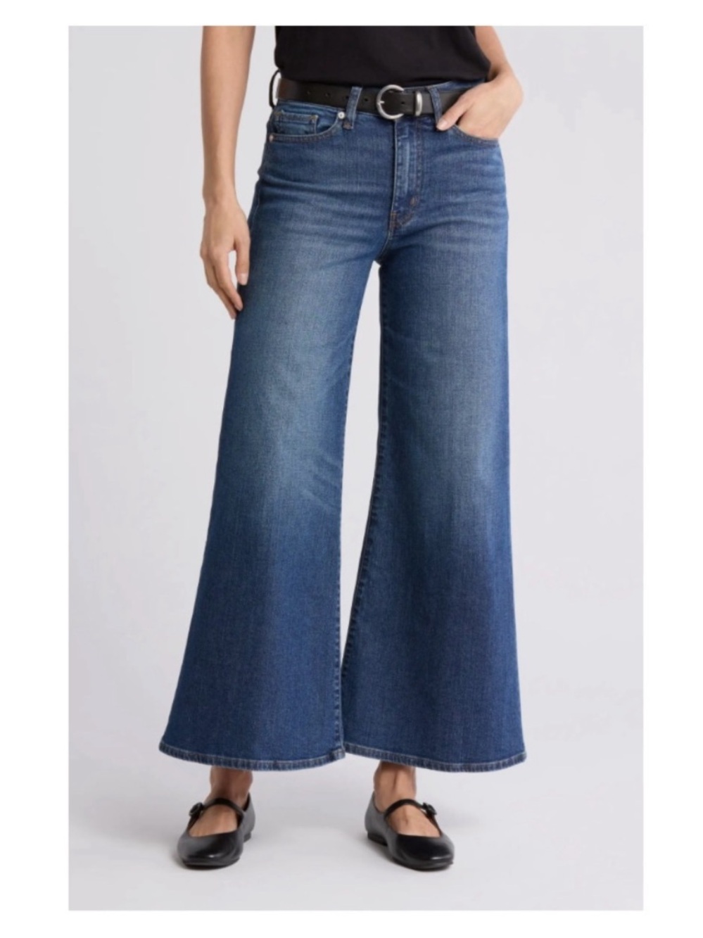Frame Le Palazzo Crop Jeans Wide Leg
High Rise in Kinmount Size 27